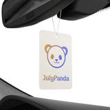 JulyPanda Logo Car Air Freshener — 'JulyPanda' Scented Hanging Ornament