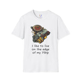 “I Like to Live on the Edge of My 75HP” Car Enthusiast T-Shirt