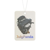 4A-GE 20v Engine Art with "JulyPanda" Logo Car Air Freshener