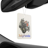 4A-GZE Engine Art with "JulyPanda" Logo Car Air Freshener