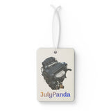 4A-GE 20v Engine Art with "JulyPanda" Logo Car Air Freshener