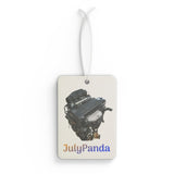 4A-GE 20v Engine Art with "JulyPanda" Logo Car Air Freshener